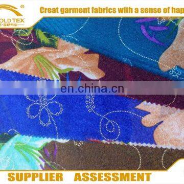 2016 Hot sale mess paper printed chiffon fabric with drop,velentino print in shaoxing