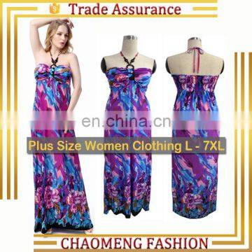 5016# Fashion Cheap Big Size Wholesale Beach Bohemian Women Clothing Plus Size Long Summer Maxi Dress