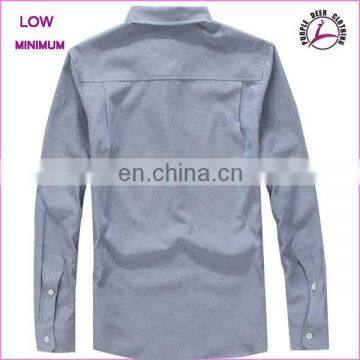 High Quality Custom Design Men Dress Casual Formal Fitted Shirts Slim Shirts photo-2