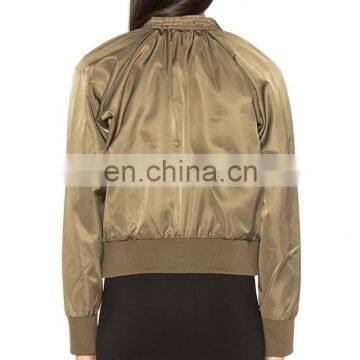 Gold Full Sexy Girl Satin Motorcycle Jacket With Www Xxx Cool Ladies Winter Coats photo-4