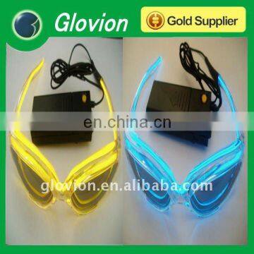 Hot christmas gifts fashion safety el flashing light glasses