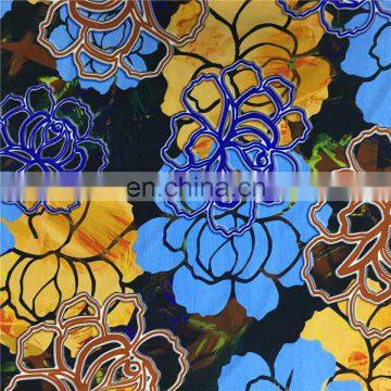 Customized small quantity printed 95/5 bamboo stretch jersey fabric wholesale