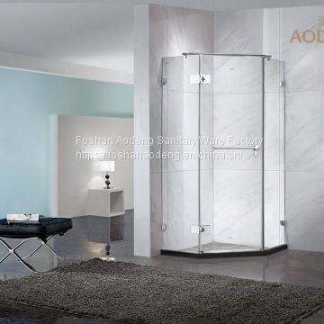 Frameless Diamond Shape Shower Enclosure For Home