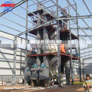 AMEC Factory 1-20t/h Complete  Poultry Animal Feed Pellet Production Line