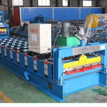 840mm Steel Panel Machine Metal Roofing Cold Roll Forming Machine photo-5