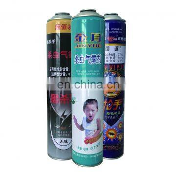 custom different sizes empty metal aerosol can for pesticide  made in china Diamete65mm