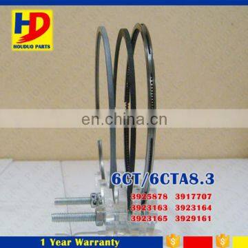 Excavator Engine 6CT 6CTA8.3 Piston Ring Set OEM No 3925878 3917707