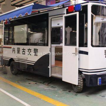 Manual bus door,with stainless door lock and hinges