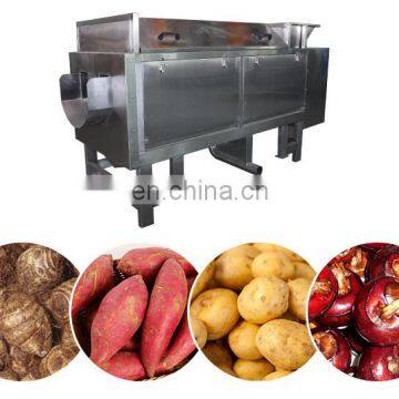 Powerful one process brush vegetables fruits cassava peeling and washing machine