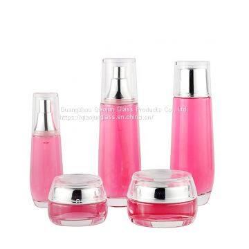 Best Selling 40Ml 100Ml Packaging Container Glass Cosmetic Bottle Set