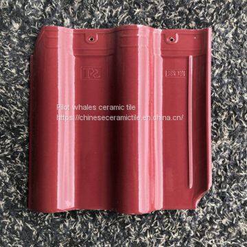 Building Materials Red Glazed Ceramic Roof Tile Clay Interlocking Roof Tile