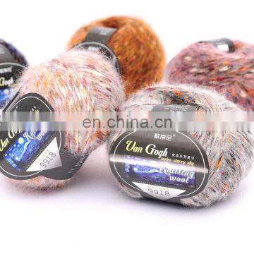 Coloured Blended Alpaca Wool Hand Knitting Yarn Price for Crochet photo-3