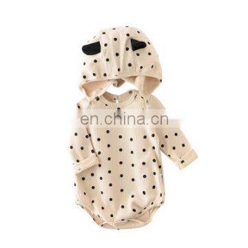 2020 baby long-sleeved unisex cute polka dot romper