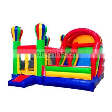 Small Inflatable colored ball cap bouncer with slide, Inflatable Ordinary Bouncer castle on hot sale