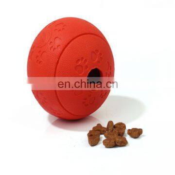 Top quality pet ball cleaner rubber dog cat food toy feeding ball