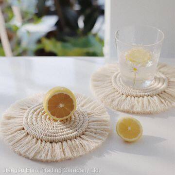 Plaid Cotton Placemat Japanese Fashion Style Fabric Table Mats photo-3