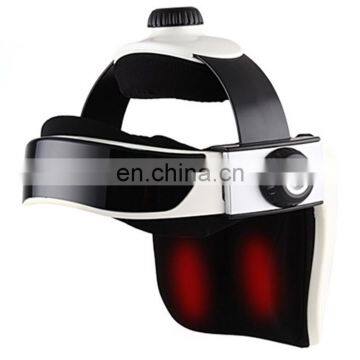 Homse Use Automatic Air Pressure Head Massage Helmet Dual Vibrating Electric Head Massager photo-4