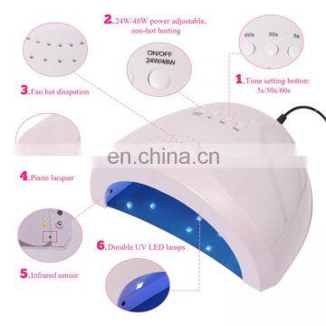 48w  Intelligent Induction Sunshine Sunone Nail Lamp SUN1 Nail Baking Lamp UV Lamp