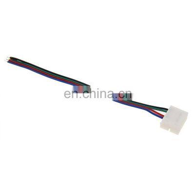 12mm Width 4 Pin Solderless LED Strip Corner Connector Flat Cable Connector Terminal With Wires photo-6