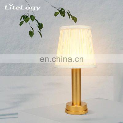 Newrays Antique Designs Living Room Office Decoration Round lampshade Fabric Shade usb led desk lamp