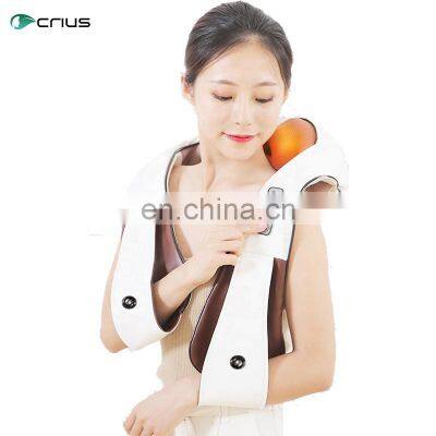 Ningde Crius C-NSM1 Electric Shiatsu Neck Heating Kneading Tapping Back Shoulder Massager with Heat, Shiatsu Neck Massager