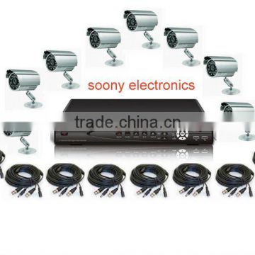 Video Control Set 8ch DVR with 8pcs cctv camera