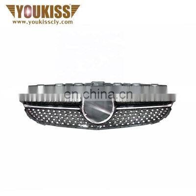 For Mercedes Benz c class W205 diamond Style Silver general front grille