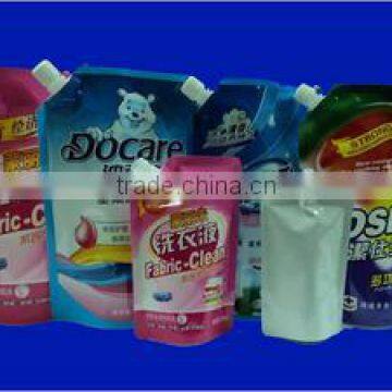 Stand up Spout Plastic Wash Fluid Liquid Soap Bag/laundry Detergent Packaging photo-4