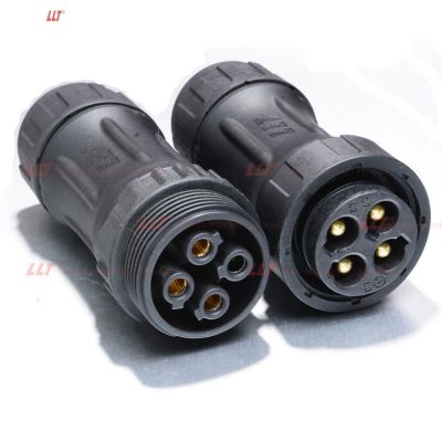 Electronic industrial  M45 4Pin  power insulated 2 3 4 pin waterproof led connector