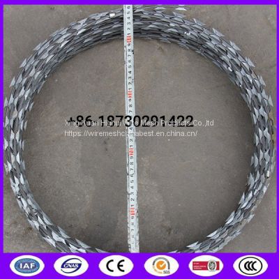 450mm Bto22 Galvanized Military Concertina Wire made in china