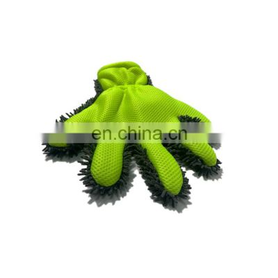 Car Wash Glove Cleaning Glove Car Sponges Mitt Microfiber Interior Exterior Care Wash Tool