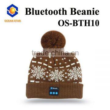 bluetooth knitted beanie hat custom design bluetooth beanie