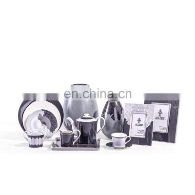 Modern Wholesale Gray Les Series photo frame, tea set, dinner plate, vase