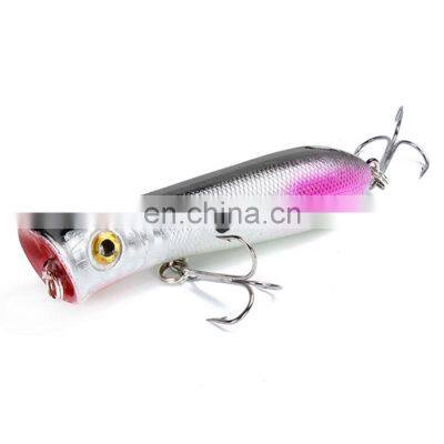 10 Colors 8cm 11.4g Fishing Bait Saltwater Topwater Trout Bass Salmon Popper Bait photo-4
