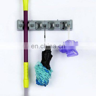 Household Goods Plastic Movable 2021 Garden Tool Wall Mounted Cleaning Broom Mop Holder