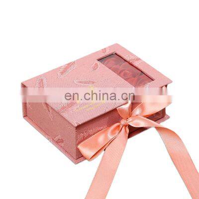 Grey preserved real rose eternal permanent red fresh-keeping rose dome gift  paper packaging box for thanksgiving christmas