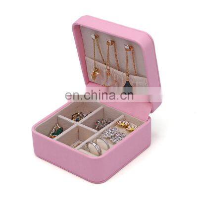 High-grade Korean style multi-functional large capacity cosmetics box portable PU jewelry storage box