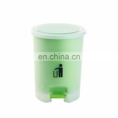 Double wall Pedal Plastic Waste Bin Trash Can with PP inner liner Trash Can