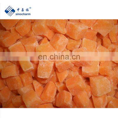 Sinocharm Top Quality BRC Approved 10x10mm Nutritious Delicious IQF Frozen Diced Carrot