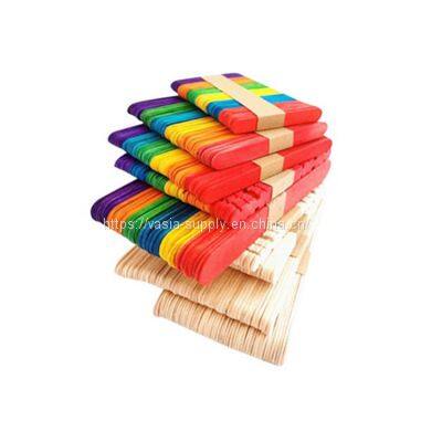 Low MOQ Popsicle Sticks Pop Sticks custom Wood Craft Sticks for Crafting 1000 Pcs