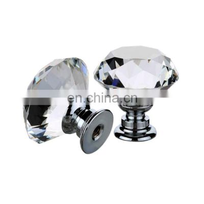 Crystal Pull knobs handles high quality crystal door knobs handles Crystal Wardrobe drawer handle cabinet door knobs