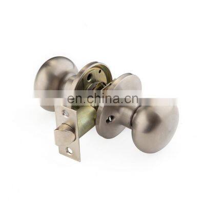 Satin Stainless Steel Passager Two Round Ball Dummy Knob Tubular Door Lock photo-5
