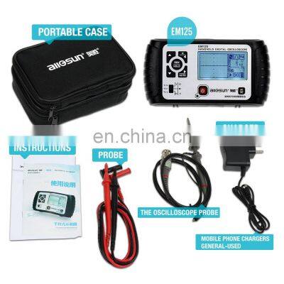 All-sun EM125 Handheld Digital Storage Oscilloscope 25MHz 100M Sa/s Scope Meter With LED Backlight Stock in US photo-2