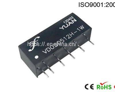 1W, 2W 4-24VDC Fixed Input, Regulated Single Separate Output DC DC Converter IC