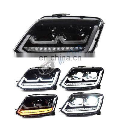 MAICTOP Car Accessories LED Lamps DRL Angel Eye Projector Front Head Light Headlight for Amarok Pickup 2012-2021 photo-3