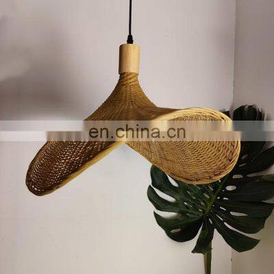 New Style Wicker Rattan Lampshade Natural Pendant Light Decor for Bedroom Ceiling Light Decor High Quality