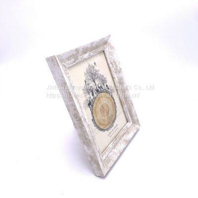 PS White Decorative Design Wide Border Picture Frame for Home Display photo-3