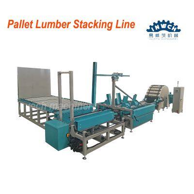 Timber Wood Planks Stacking Machine Automatic Pallet Wood Boards Stacker Machine Price for Sale