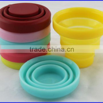 Durable Soft and Flexible Candy Color Collapsible Silicone Travel Mug