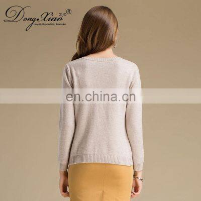 Lady's Thick Winter Crew Neck 7GG Cashmere Sweater Comfortable Women's Clothing photo-5